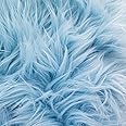 MoHair 60 Inch Faux Fur Baby Blue Fabric by the Yard (F.E.