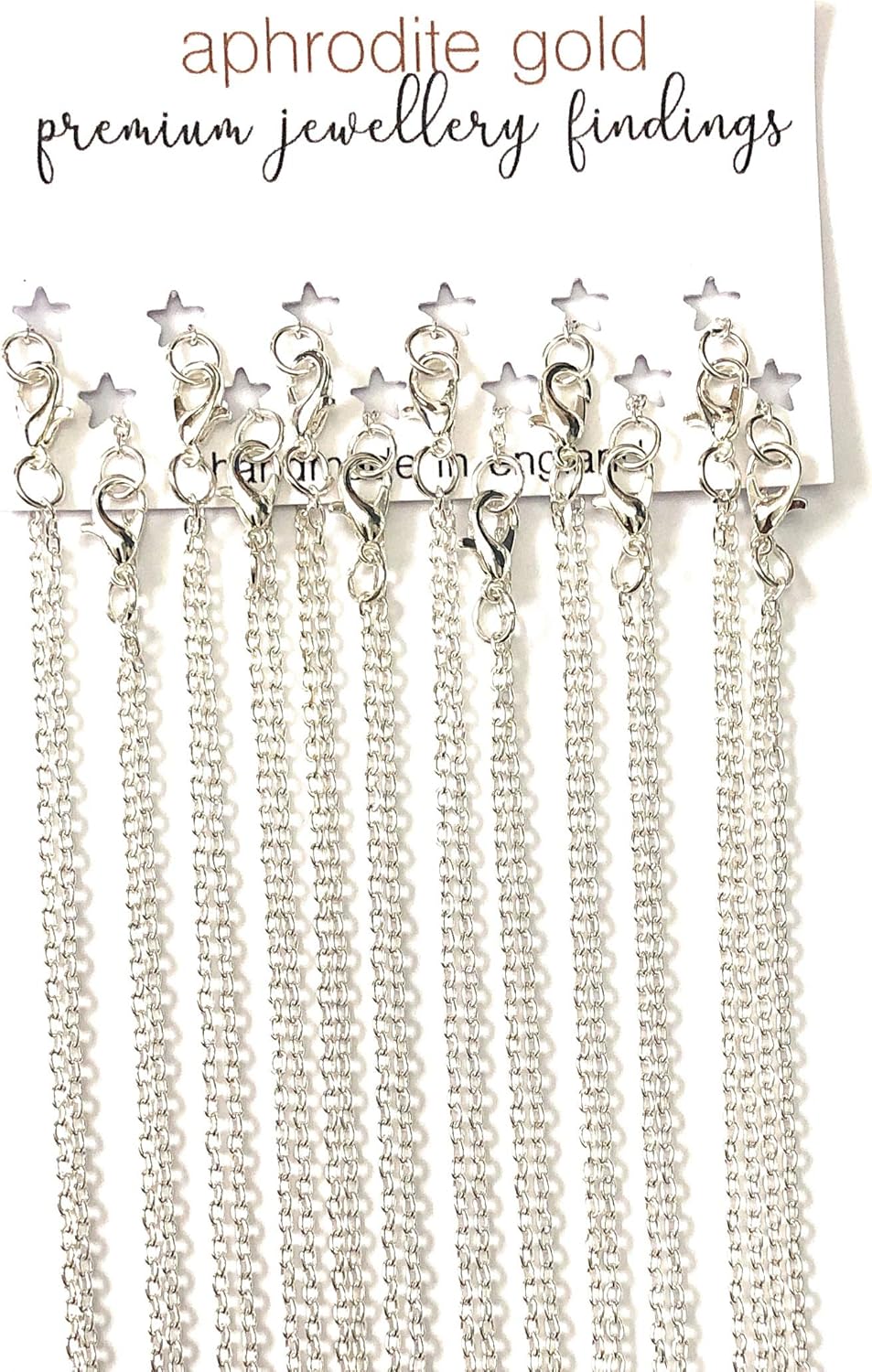 7 PCS 14 Silver Plated Link Chain Necklaces Jewellery Making Craft