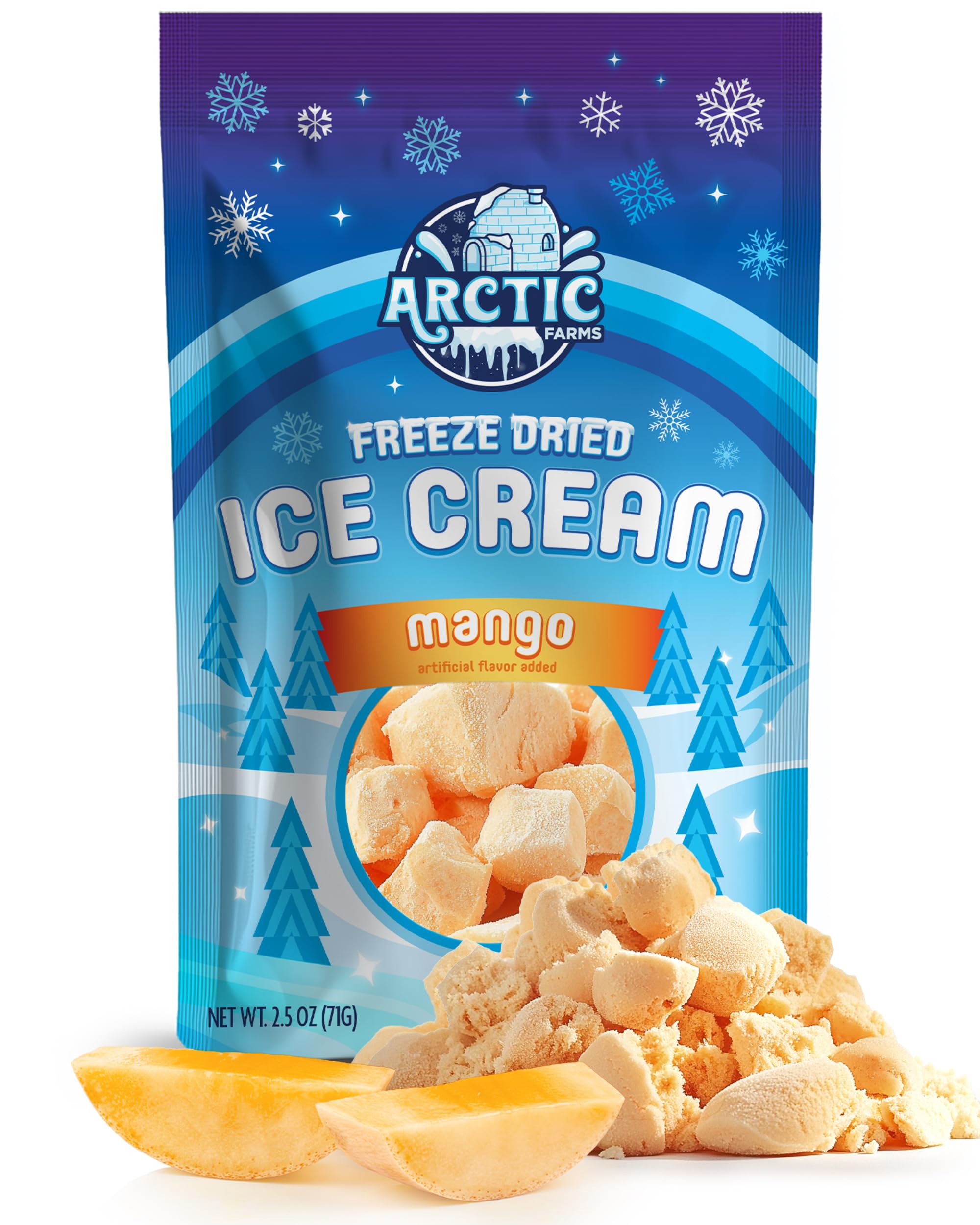 Arctic Farms Freeze Dried Ice Cream Bits Bagged and