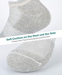 Lapulas Athletic Ankle Socks, Low Cut Cushioned