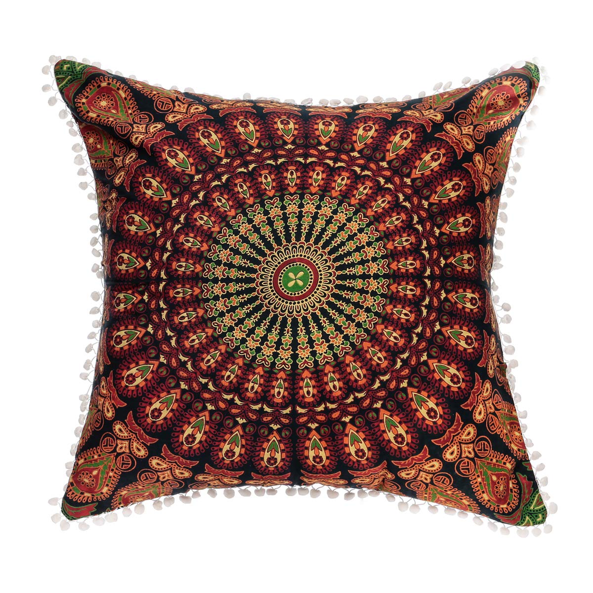 75 75 Cms Euro Chams Blue And Brown Mandala Square Floor