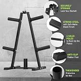 PhysKcal H1 Weight Plate Storage Rack Barbell Stand 250kg Capacity view 3