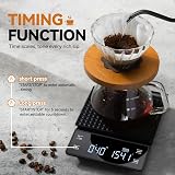 Bemece Digital Coffee Scale with Timer 0.1g-3000g Large LED Display USB-C view 5