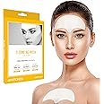 Hydrating & Anti-Wrinkle Patches for Forehead & Frown Lines – Korean Skincare with Collagen, Hyaluronic Acid & Vitamin E 8-Hour Overnight Face & Chest Lifting Mask (1 Pack (4 Paches))