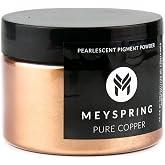 MEYSPRING Pure Copper Epoxy Pigment, Copper Mica Powder for Resin Art, 50g | Metallic pigment powder for epoxy resin, river tables, woodworking, inlays, resin art and UV resin