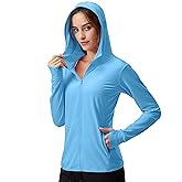 Soothfeel Women's UPF 50+ Sun Protection Hoodie Jacket Lightweight Long Sleeve Sun Shirt for Women with Pocket Hiking Outdoor