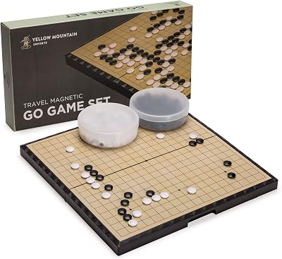 Yellow Mountain Imports Large Magnetic 19x19 Go Board with 361 Stones