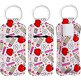 Haevola Cute Chapstick Holder Keychain for Women – Lip Balm & Lip Gloss Holder Keychain Accessories Gift, Purse Charm Clip
