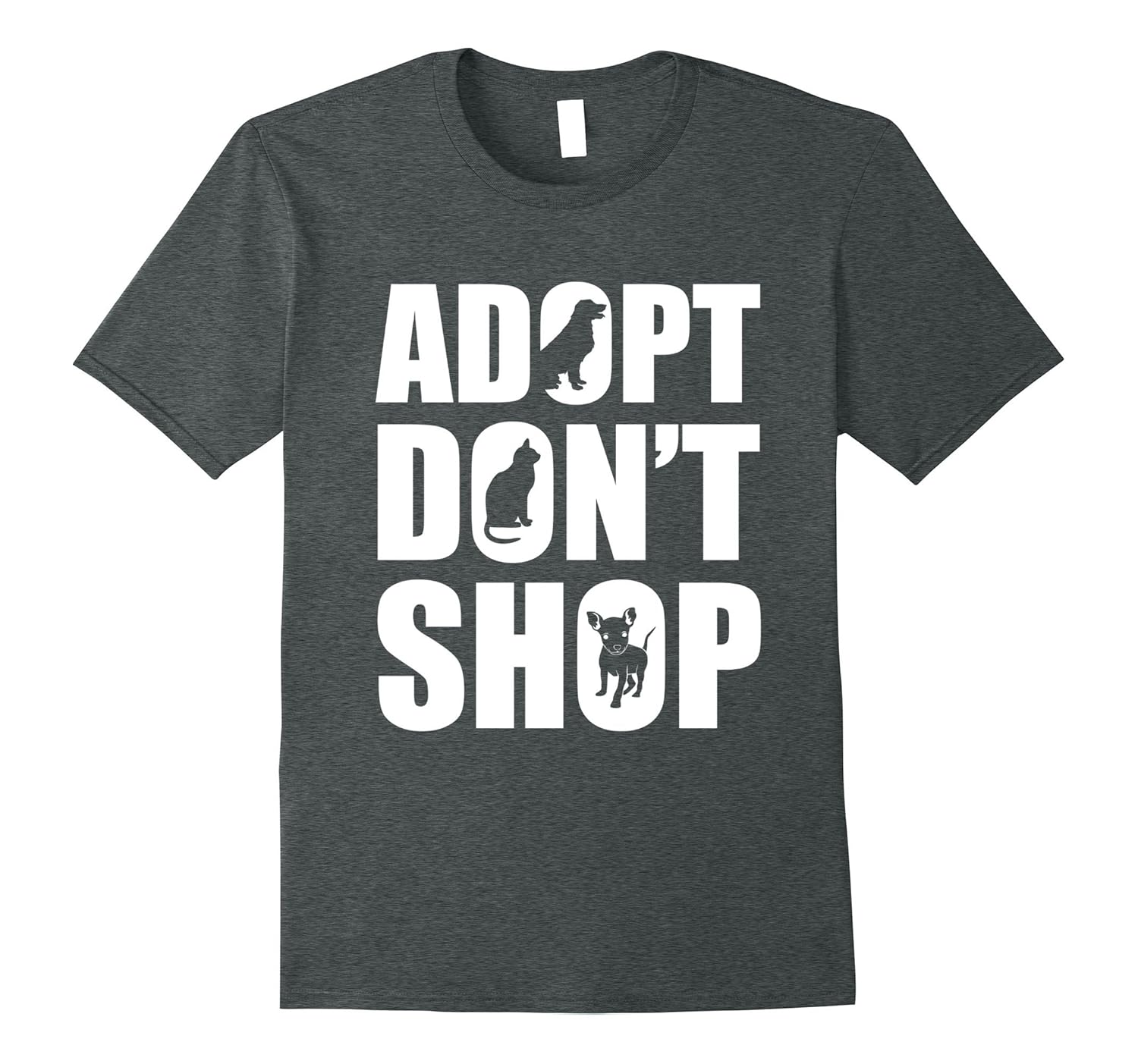 Don't Shop Adopt T-shirt Stop Puppy Mills Animal Rights Tee-ANZ