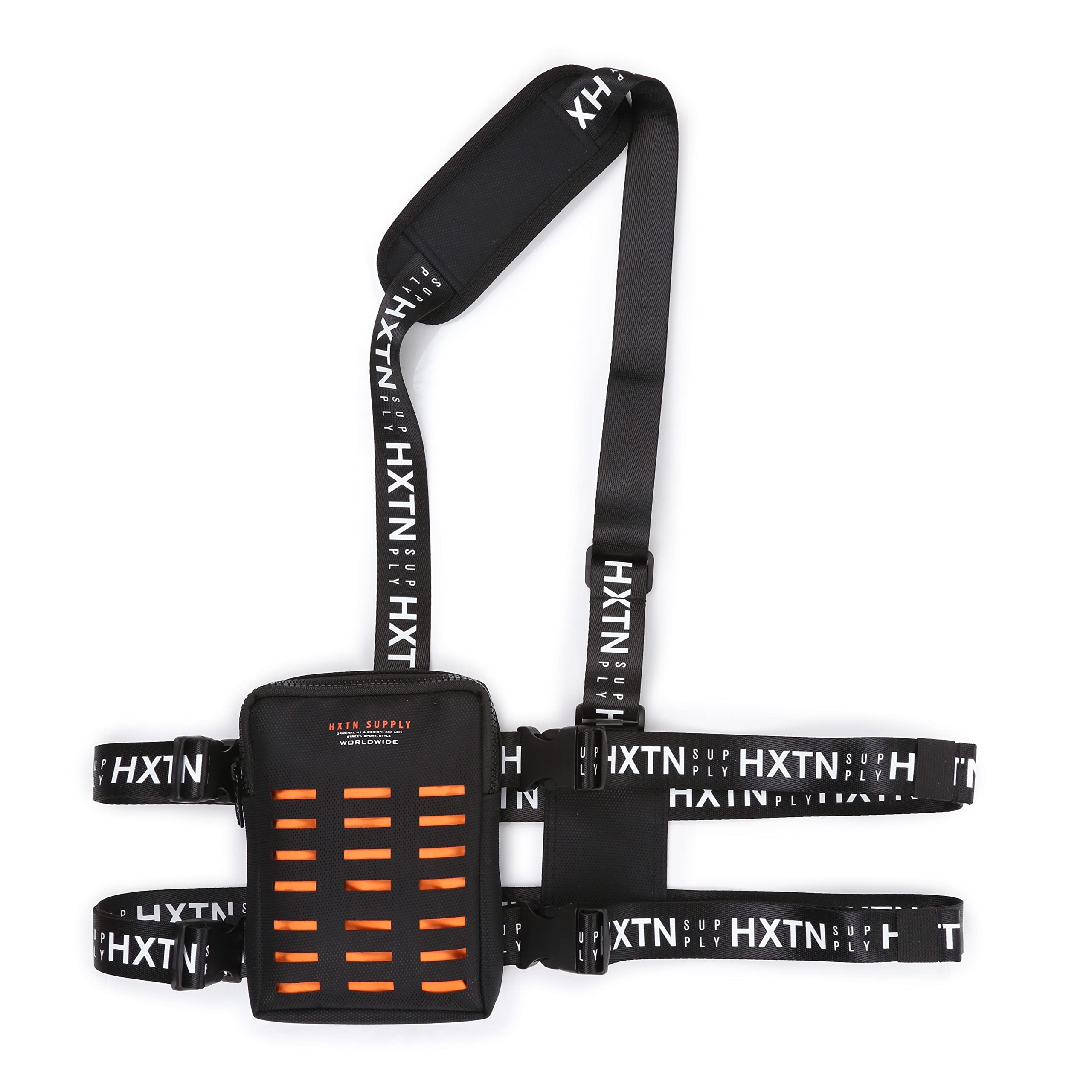 HXTN Supply Unisex Chest Luggage Messenger Bag, Black