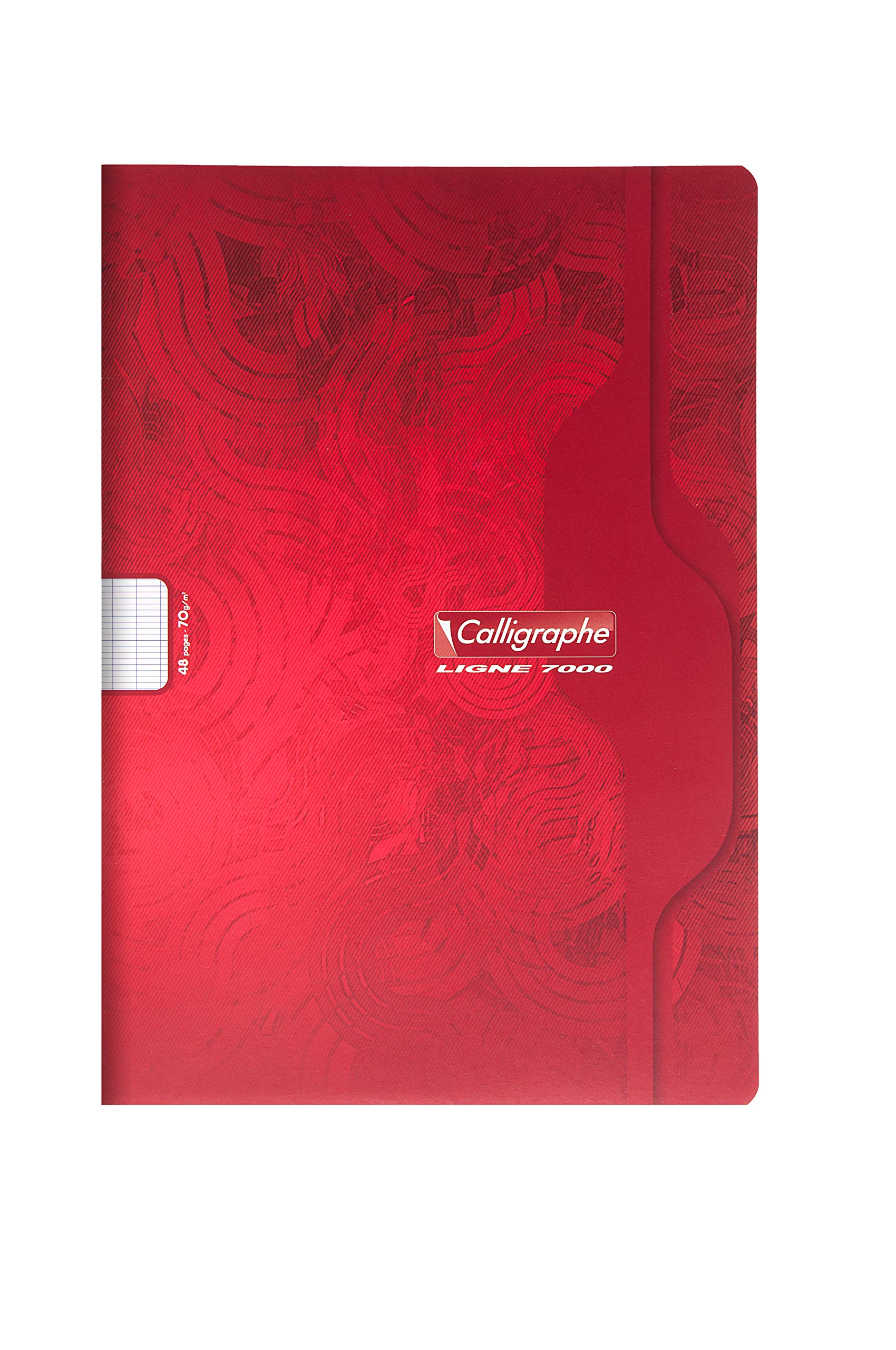 Calligraphe 7121C Set of 10 Stapled Notebooks (Clairefontaine) A4 21x29.7 cm - 48 Seyes Ruled Pages - 70 g White Paper - Varnished Card Cover - Random Colours