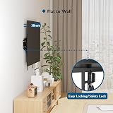 BONTEC Ultra Slim TV Wall Mount Tilting 23-60 Inch, 30mm from Wall, 400x400mm view 5