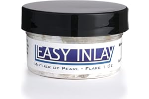 EASY INLAY Crushed mother-of-pearl Inlay Supplies for Woodworkers, Turners, Casters, Luthiers, Professionals and Hobbyists - Flake, 1 oz.