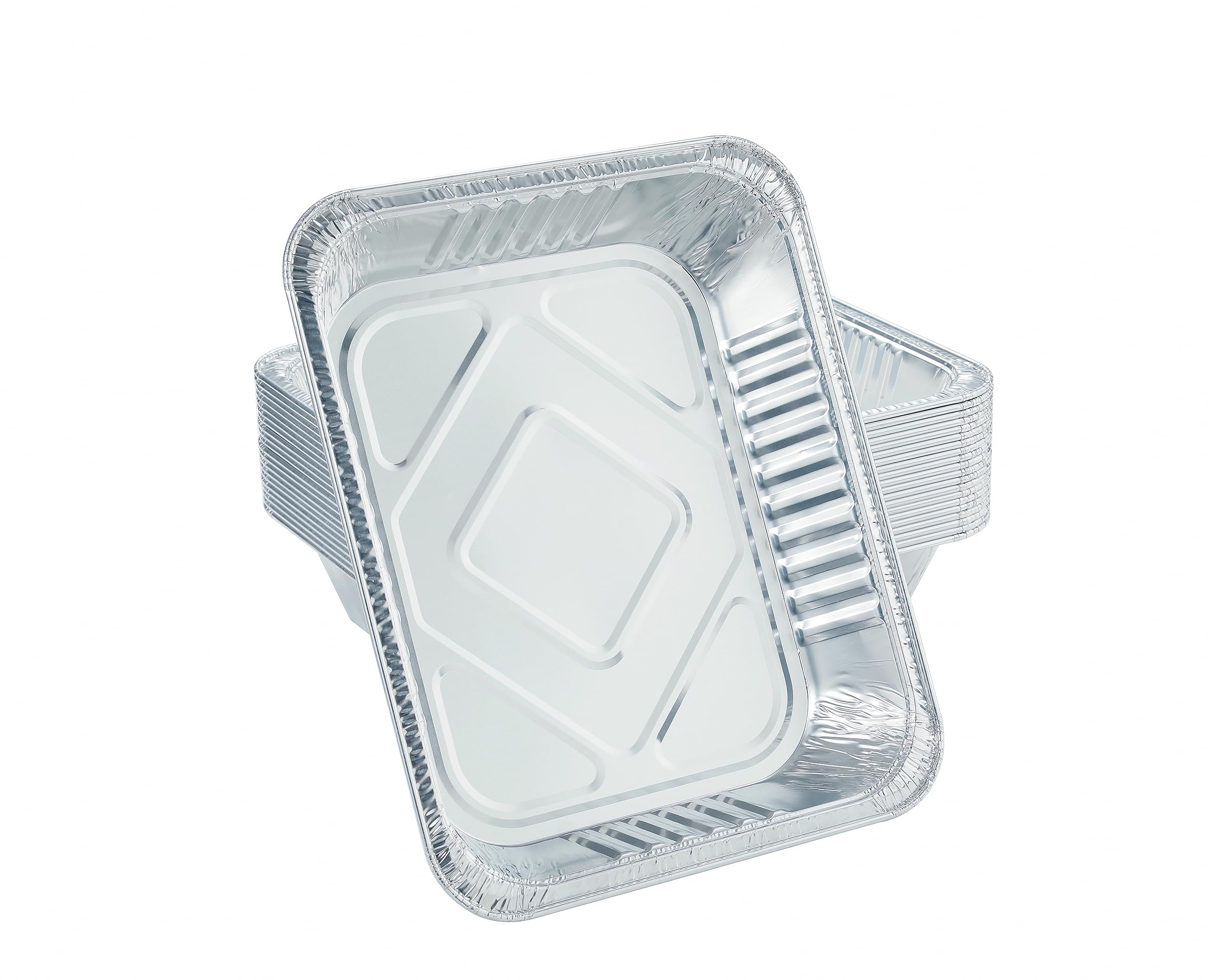 Photo 1 of Waytiffer Aluminum Pans 9x13 Disposable Foil Pans (10 Pack) Half Size Deep Steam Table Pans Extra Thick for Baking, Cooking, Roasting, Heating, Serving & Lining Steam-Table Trays