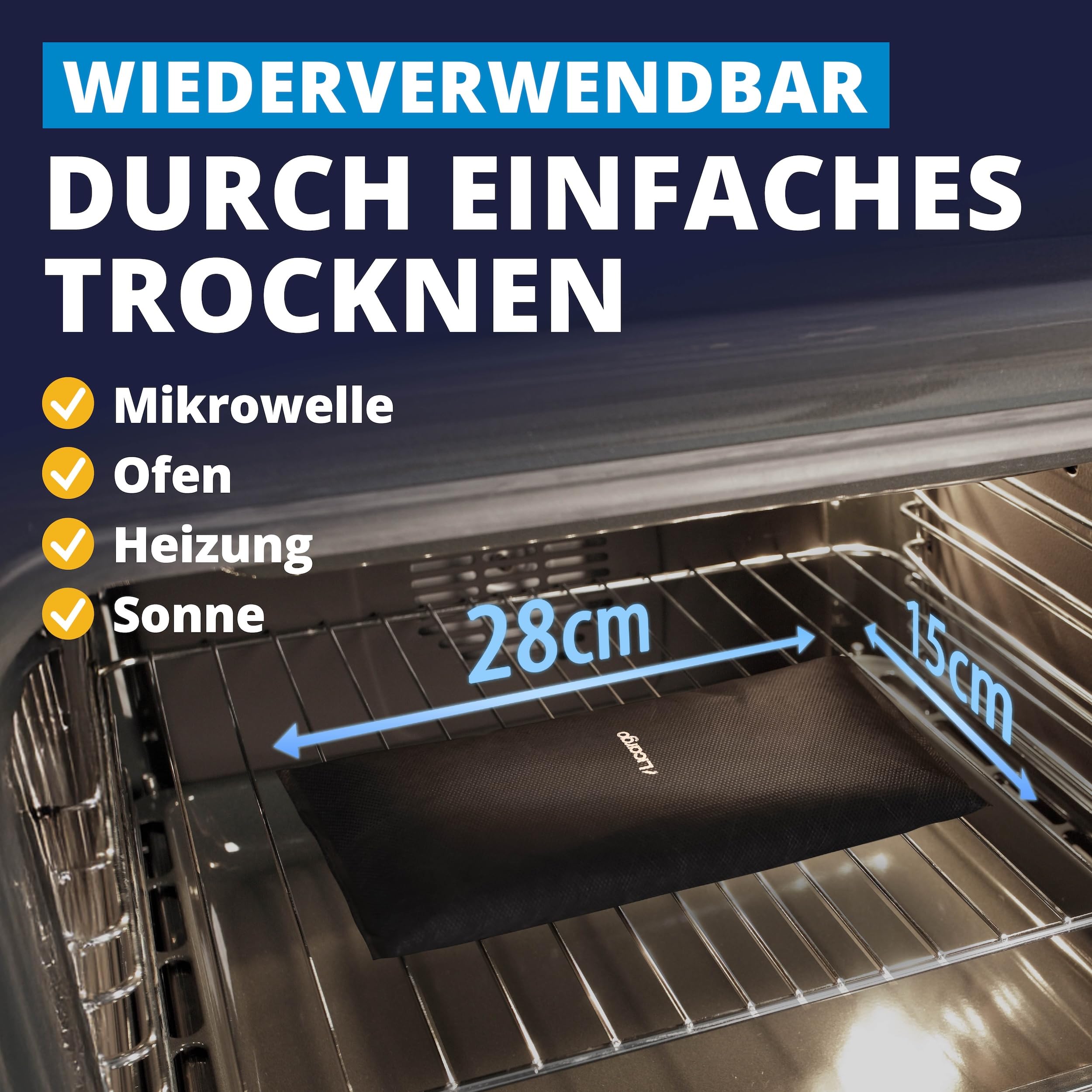 LICARGO Luftentfeuchter Auto 1 kg - Beschlagfreie Scheiben & klare Sicht - Auto Entfeuchter extra stark mit Naturgranulat, wiederverwendbar - gegen Feuchtigkeit & Schimmel im Autoinnenraum 6