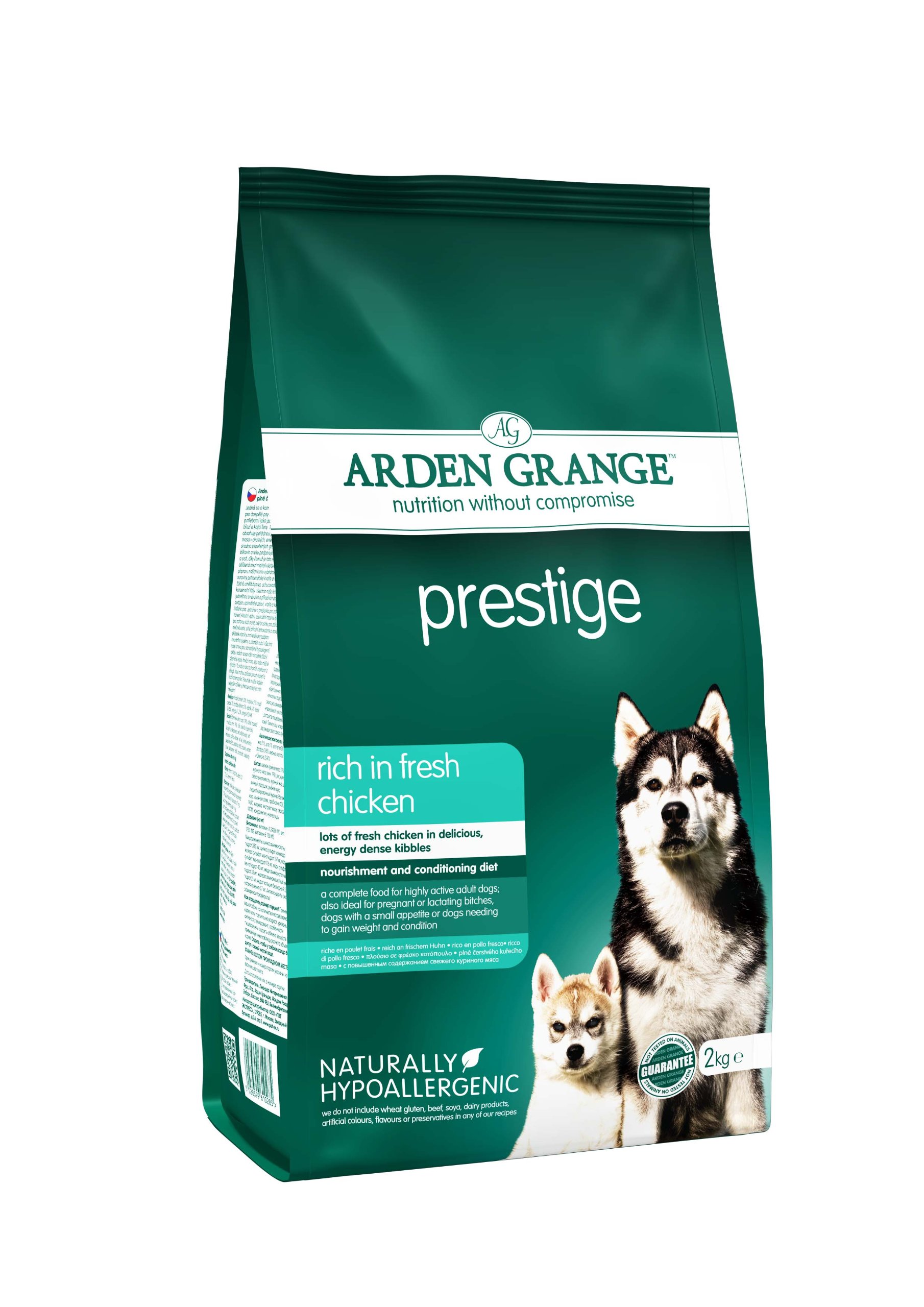 Arden Grange Adult Prestige Dry Dog Food, Chicken, 2 Kg