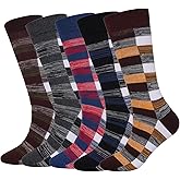 DRASEX Men's Dress Socks Funky Colorful Pattern Cotton Novelty Casual Crew Socks