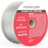 YESWELDER Gasless Flux Core MIG Wire, E71T-GS Mild Carbon Steel | 0.030 in, Strong ABS Spool, Smooth Feeding, Easy Handling, Self-Shielded Operation, External Cylinder Not Needed