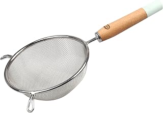 Dr. Oetker Sieb mit Holzgriff  Ø 14, Seiher aus der Serie "Modern Baking - Retro Design" (Farbe: Bunt), Menge: 1 Stück