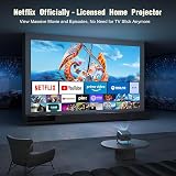 VOPLLS Smart 4K Projector with Netflix Built‑In 1080P 700 ANSI 60Hz view 2