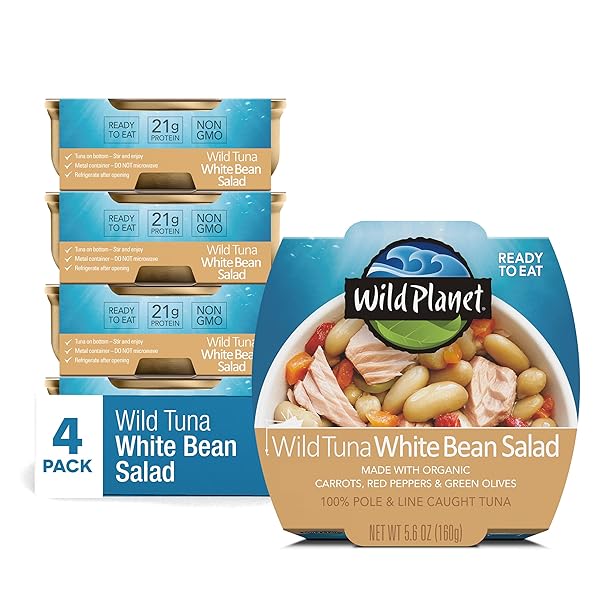 WILD PLANET READY-TO-EAT WILD TUNA WHITE BEAN SALAD...