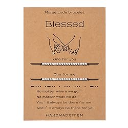 SANNYRA Blessed Morse Code Bracelet for Women