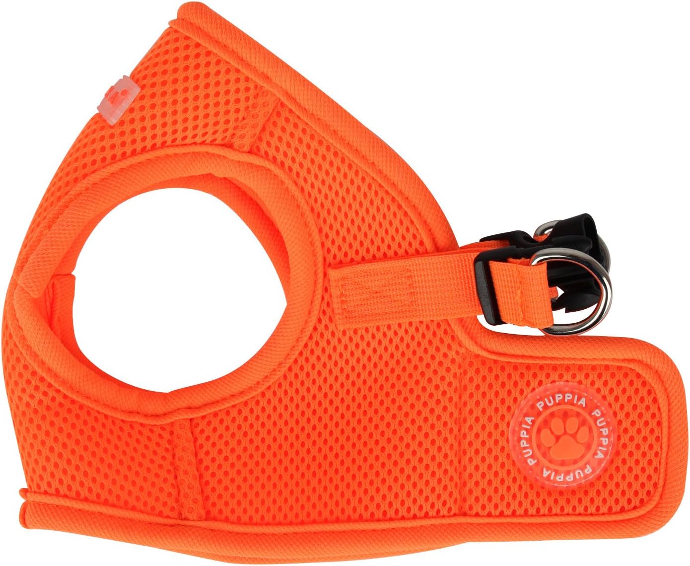 Puppia Neon Dog Vest Harness for small and medium dogs - Super soft and comfortable - Also usable as Puppy Harness, Orange, XS - Image 4