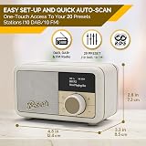 Roberts Revival Petite2 Digital Radio FM DAB DAB+ Bluetooth Pastel Cream view 4