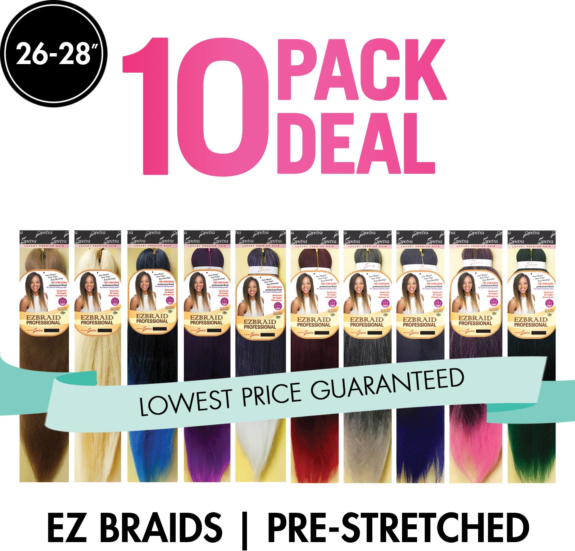 Spetra Innocence EZ Braid Professional (Pre-Stretched Braid) 26" 10 Pack (Color: #2)