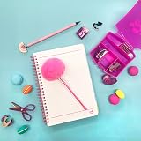 Tinc Mini Stationery Set Pink – Tape Dispenser, Scissors, Stapler, Hole Punch view 6
