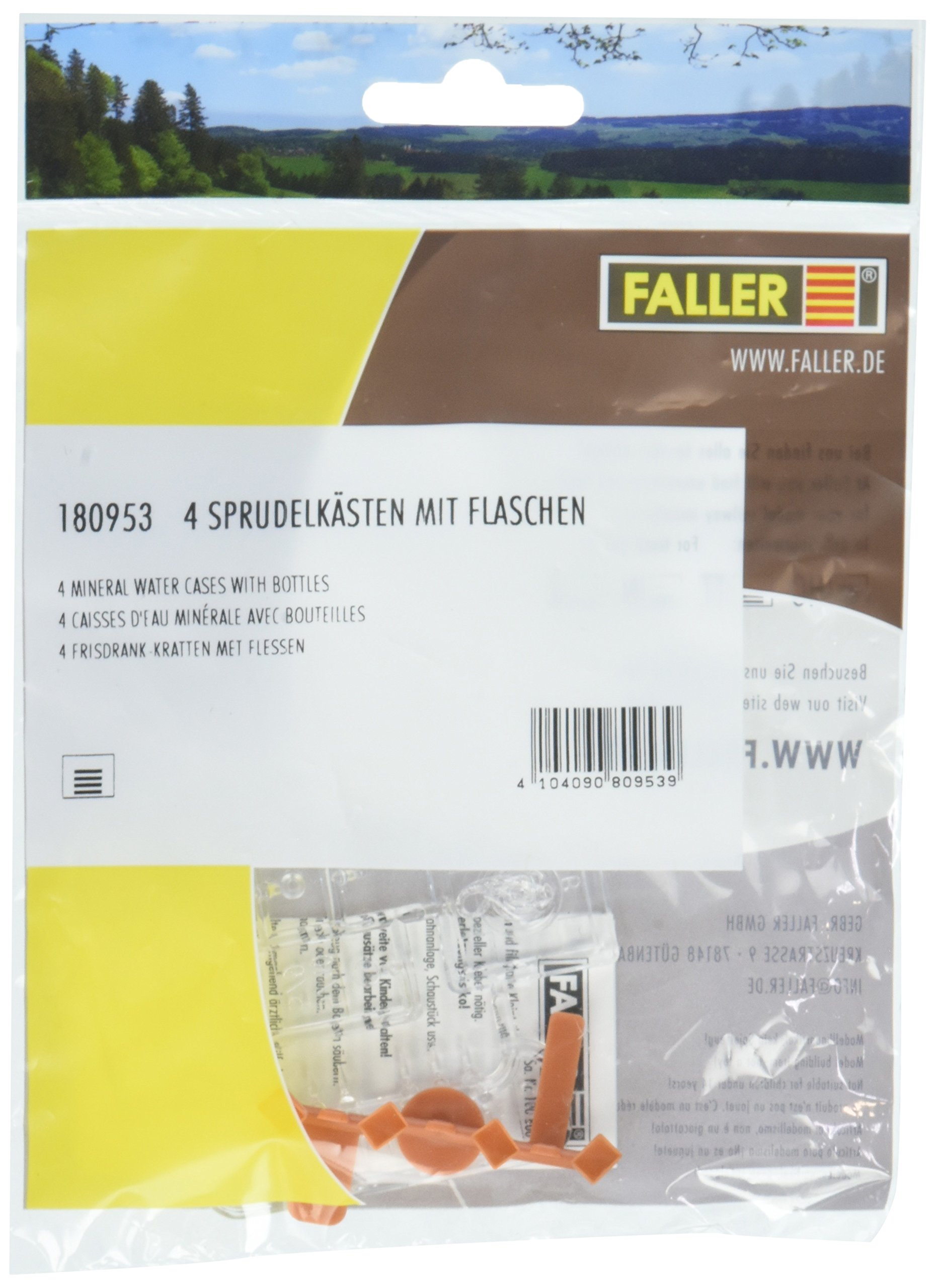 Faller 180953 Water Cases w/Bottles 4/HO Scale Model Structure