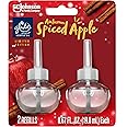 Glade PlugIns Refills Air Freshener, Scented and Essential Oils for Home and Bathroom, Autumn Spiced Apple, 0.67 Fl Oz, 2 Cou