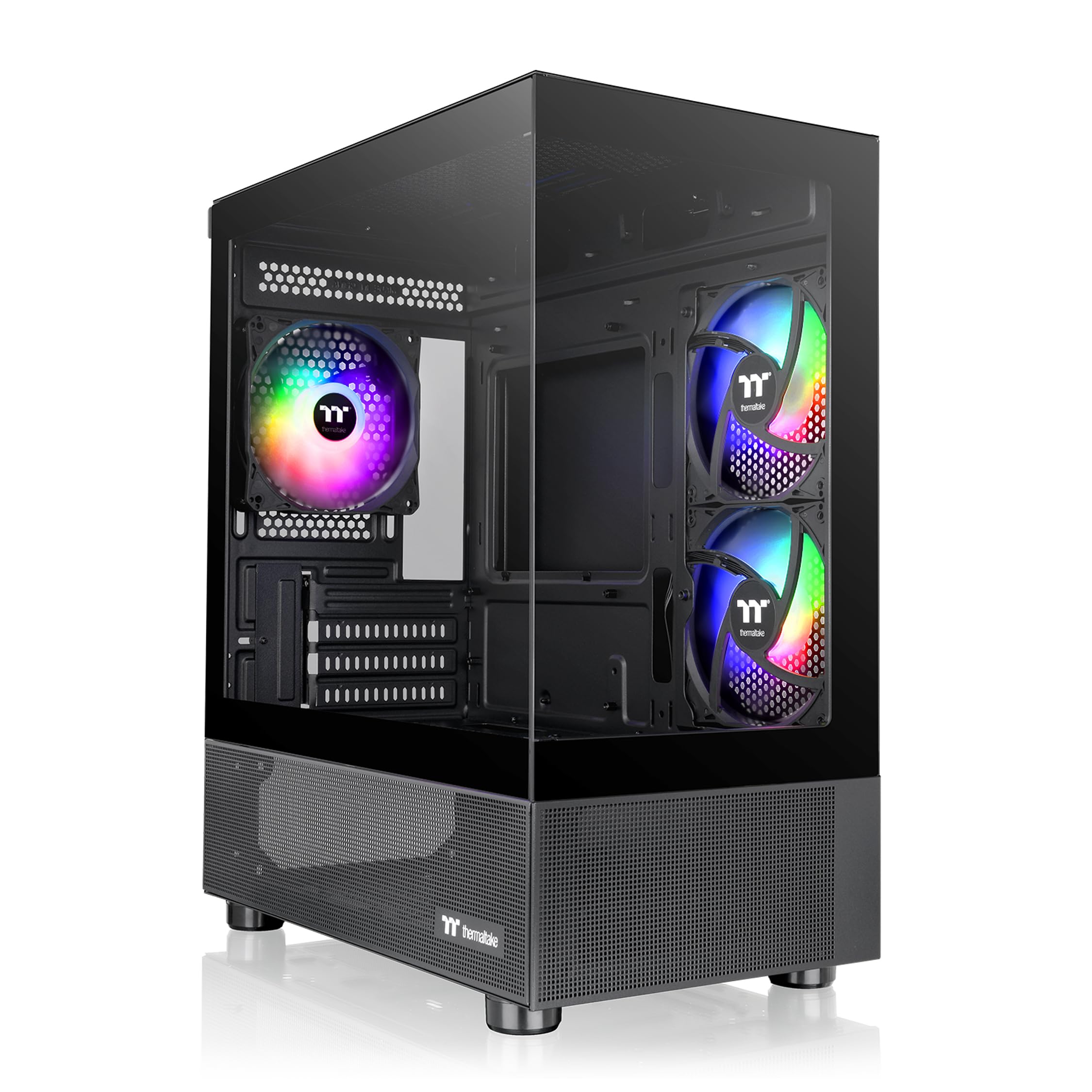 Thermaltake View 170 ARGB MicroATX Mini Tower Black Tempered Glass Side Panel