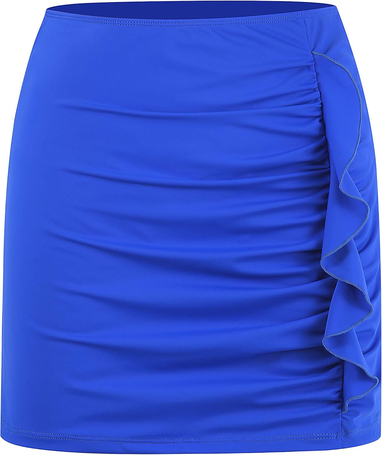 plus size ruffle swim skirt