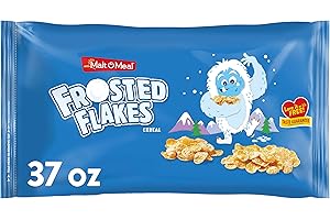 Malt-O-Meal Frosted Flakes Cereal, Frosty Flakes Breakfast Cereal, Gigantic Bulk Bagged Cereal for Family, 37 OZ Resealable Cereal Bag