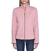 Nautica womens Mockneck Zip Up Fleece Jacket