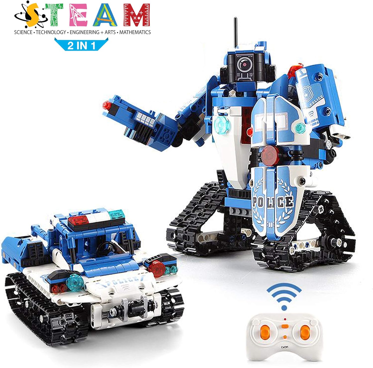 Toys Innovate STEM Building Toys Engineering Kit Toy Building Blocks Sets for Boys and Girls 6 7 8 9 10 Year Old Cars and Robots on Remote Control