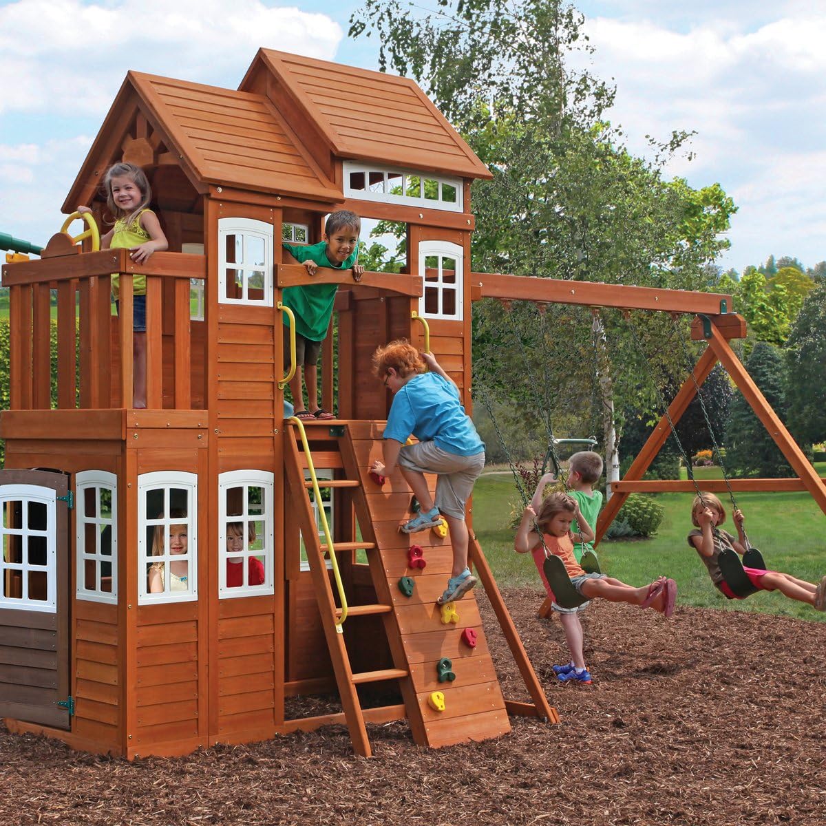 cedar summit climbing frame