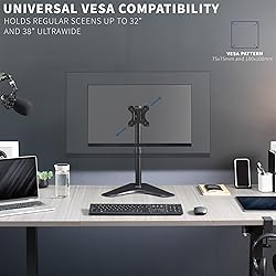 VIVO Single Monitor Desk Stand, Holds Screens up to