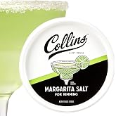 Collins White Margarita Salt Rimmer for Cocktails, Rimming salt for Margarita glasses, Perfect for Tequila and Mezcal drinks, Rim salt for margarita and shot glasses, 6oz