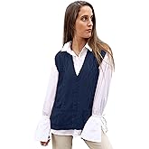 TINKUY Peru Women’s Alpaca Wool V Neck Argyle Cardigan Vest S-4XL