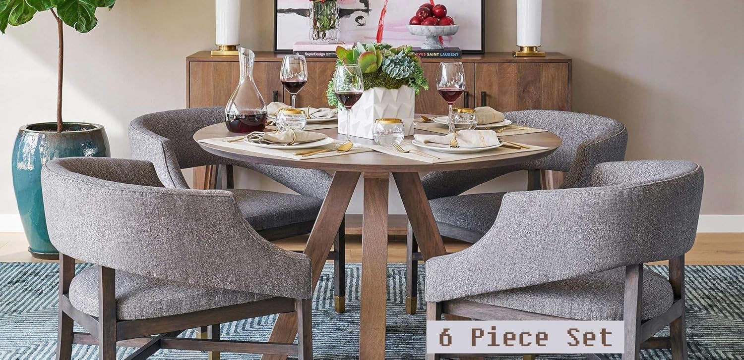 Amazon Com Alder Tweed Jeff Lewis Designer 6 Piece Solid Wood