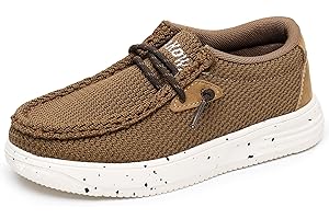 Apakowa Kids Boys Girls Loafers Slip-On Casual Walking Shoes Comfortable & Lightweight (Toddler/Little Kid/Big Kid)
