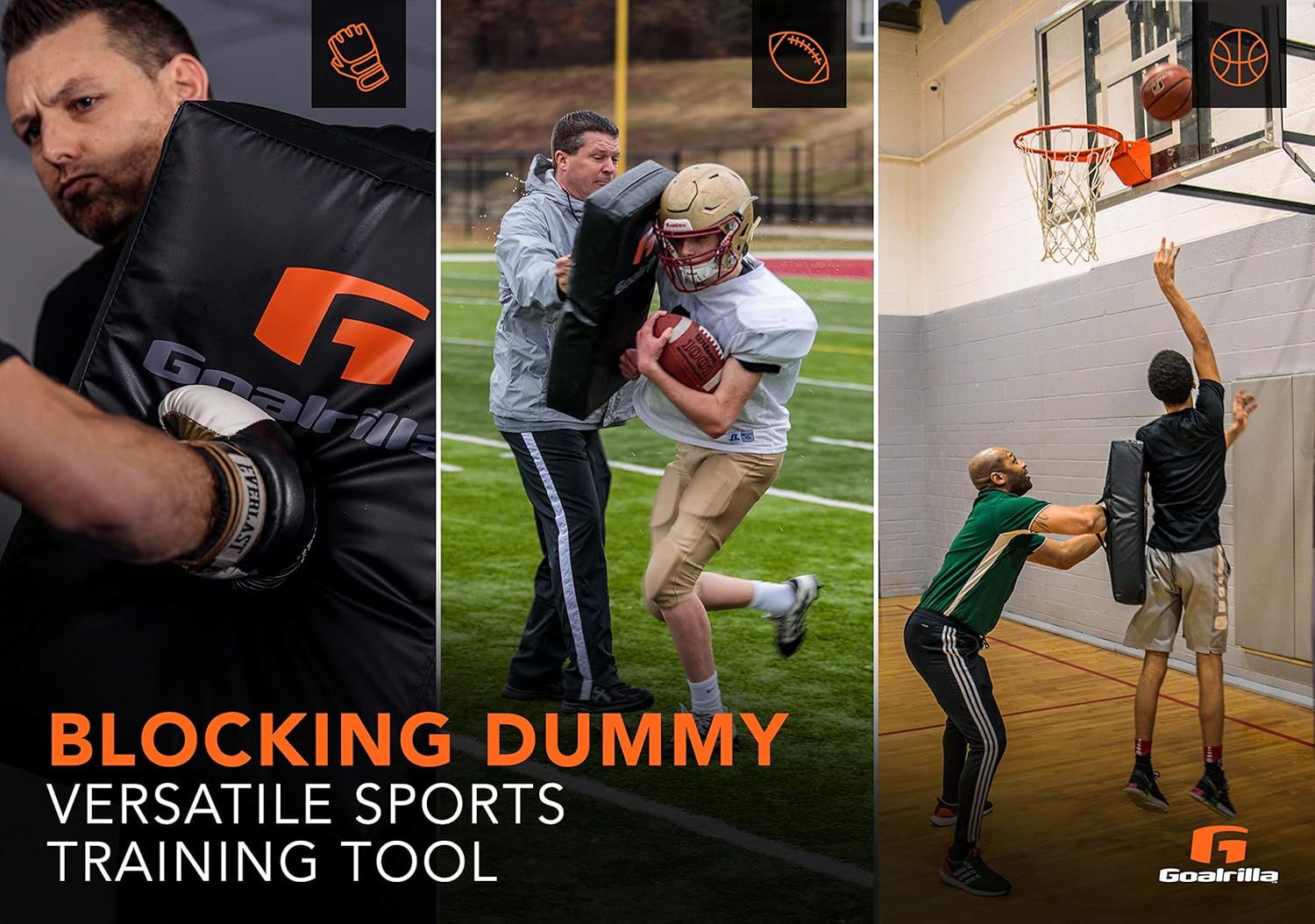 Goalrilla Football Blocking Dummy with Heavy-Duty Handles, Durable for Football, Basketball, MMA & Sports Training : Football Dummies : Sports & Outdoors