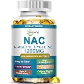 NAC Supplement N-Acetyl Cysteine | High Absorption NAC 1200mg Softgels for Liver &amp; Kidney Detox, Immune Support &amp; Antioxidants | Vegan Capsules | 2 Month Supply | Non-GMO | Gluten Free | 120 Count