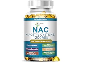JINGYAT NAC Supplement N-Acetyl Cysteine | High Absorption NAC 1200mg Softgels for Liver & Kidney Detox, Immune Support & Antioxidants | Vegan Capsules | 2 Month Supply | Non-GMO | Gluten Free | 120 Count