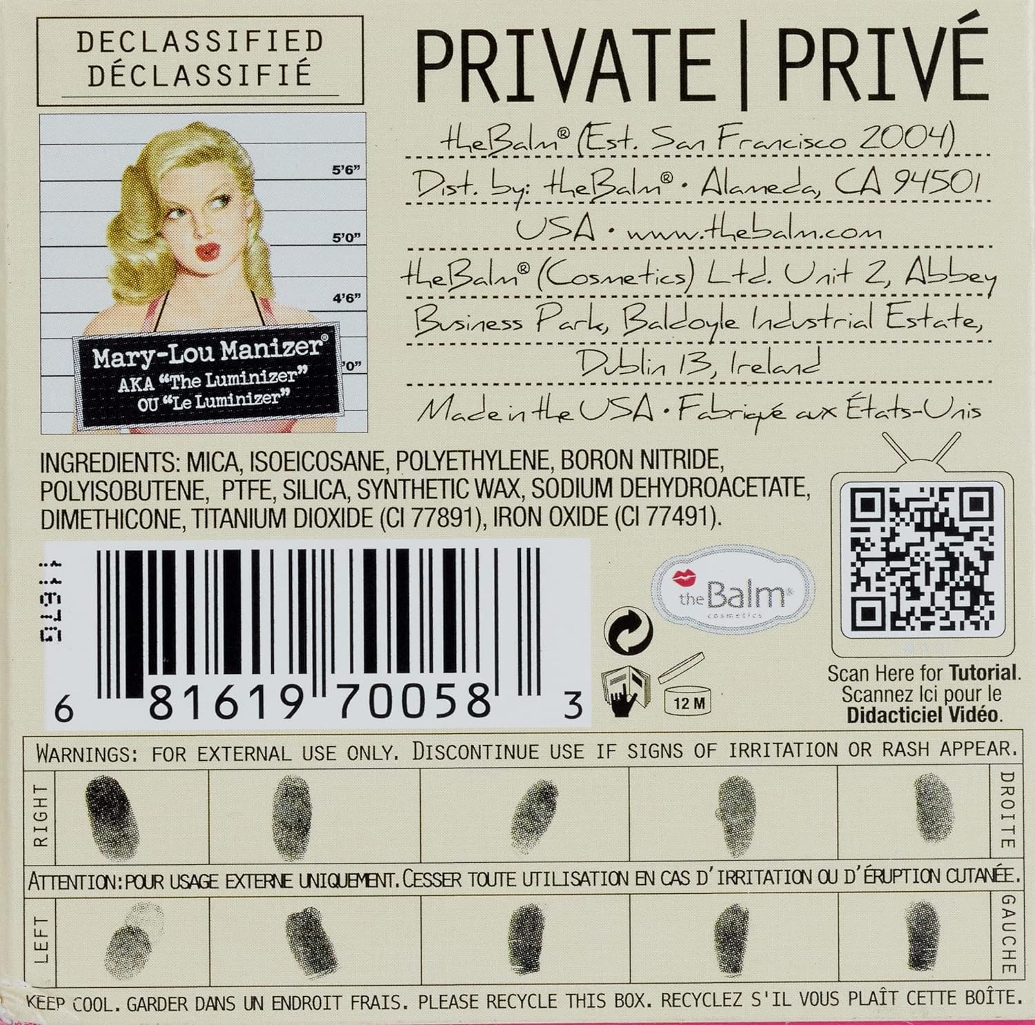 theBalm Mary-Lou Manizer Honey-Hued Luminizer, Highlighter, Shadow & Shimmer, Subtle Glow