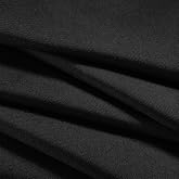 Waterproof Canvas Fabric by The Yard 600D Upholstery Outdoor Fabric 58&rdquo;W | 1 Yard Black, Polyester Material, Water-resistant, DIY Sewing Cloth, Ripstop Nylon Fabric, For Patio Chair Tent