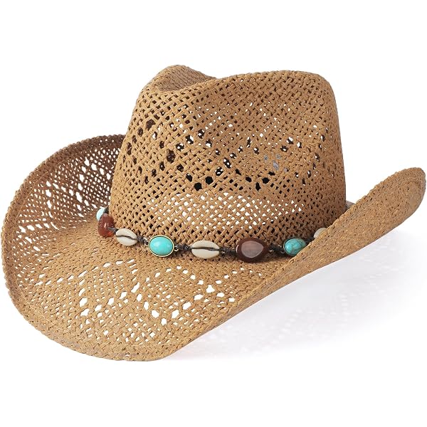 100% Paper Woven Wire Brim Coastal Cowgirl Hat Trendy Apparel Shop Paper Braid Wide Wire Brim Cowboy Hat  main image 3