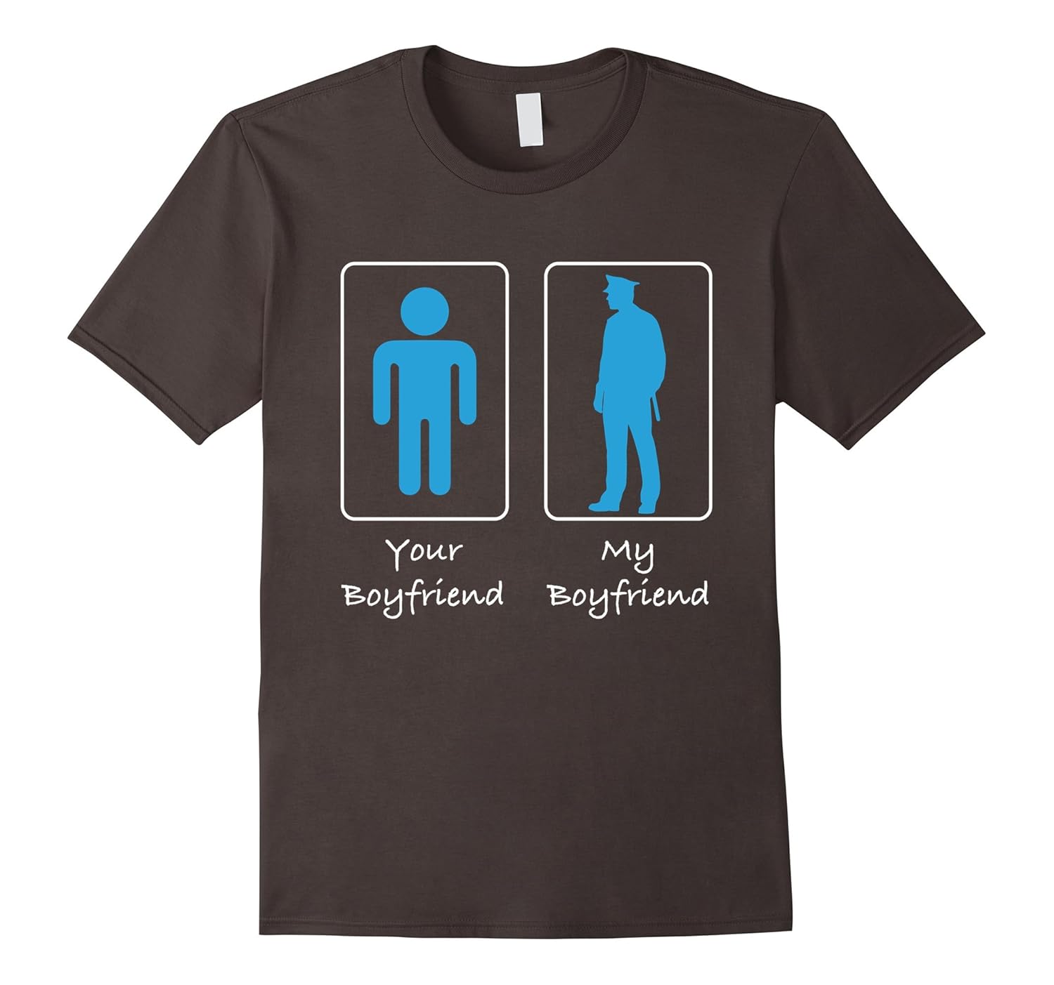 my boyfriend is a cop t shirt